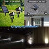 T-SUN 2W Solar Spotlights, LED Solar Powered Landscape Lights Outdoor