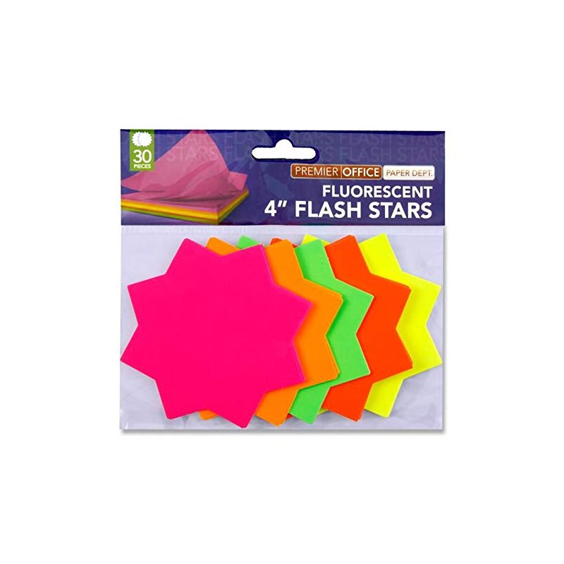Premier Stationery H2752042 Premier Depot 4-Inch Flash Star Card (Pack