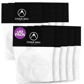 Psychi Chalk Ball for Rock Climbing Gymnastics Weightlifting Pole Dancing (x10 Ball)