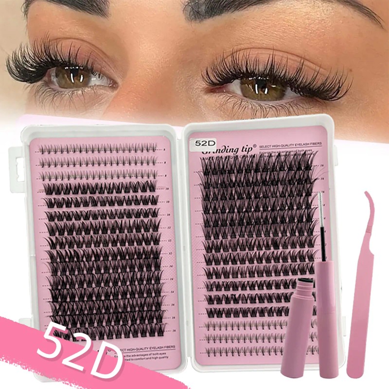 Kit De Extensión De Pestañas Naturales De 480 Piezas