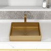 Gold Vessel Sink Stainless Steel - Fulorni 19"x15" Bathroom Vessel