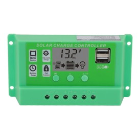 Green PWM Solar Charge Controller LCD Large Screen Display Photovoltaic PV Solar Controller 12V 24V 20A