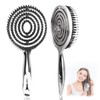2pcs Cepillo para Cabello Desenredante Cerdas Mixtas Jabalí Para Mujeres