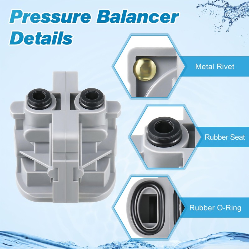 Dreyoo Pressure Balancing Cartridge and Valve Stem Assembly, Compatible with