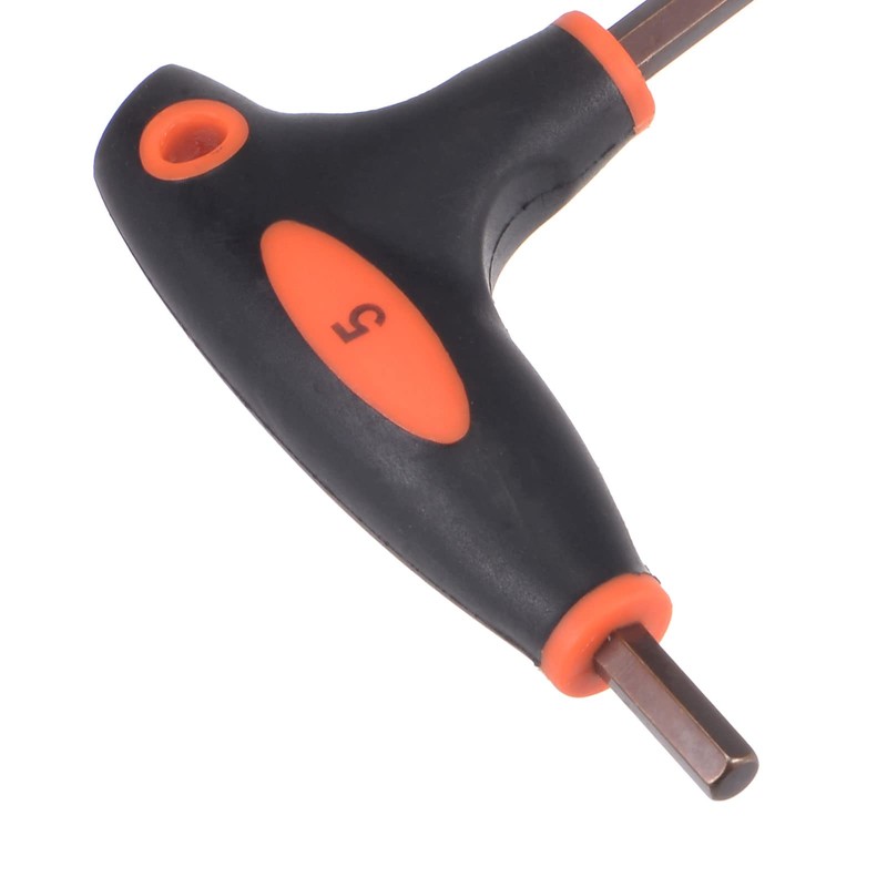 sourcing map 5mm Ball End Hex Key T-Handle Wrench Spanner,