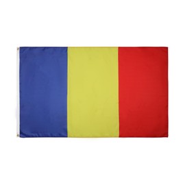 AZ FLAG - Chad Flag - 2x3 Ft - 100D Polyester Chadian Banner with Two Metal Grommets - Fade Resistant - Vivid Colors - 2' x 3' Feet - 90x60 Cm