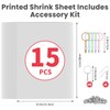 Yncotte Yncotte 15 Pcs Printable Shrinky Dink Sheets, Safe Printable