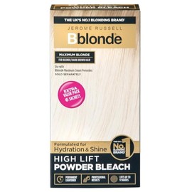 Jerome Russell Bblonde High Lift Bleach Powder - Hair Bleach for Blonde to Dark Brown Hair Colour with Mineral Oils for Hair Care, Blonde Hair Dye Lifts 6-9 Shades, Pack of 6 Sachets inside (6 X 25g)