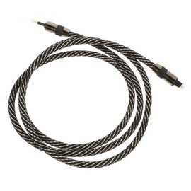 FELTECHELECTR 1.5m Fiber Optic Audio Cable Optical Audio Cable for Tv Sound Bar Connection High Fidelity Sound Braided Wire