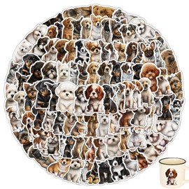 Pack of 100 Kindle Stickers, Dog Stickers, Kindle, Kindle Stickers, Animal Stickers, Cute Dog Stickers, for Children, Teenagers, Laptops, Water Bottle, Notebook, Luggage, Skateboard