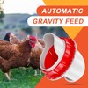 ZenxyHoC DIY Chicken Feeders No Waste, 6 Ports Poultry Feeder