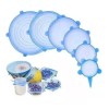 Innovaciones Tapas De Silicon Reutilizables Antiderrames (6 Piezas)