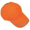 4business Reflective Cap, Safety Cap, Orange for Adults, 5 Panels,