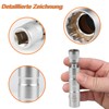 Finkow Spark Plug Wrench, Pack of 2, 14 mm and