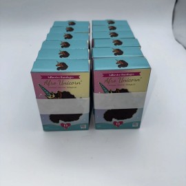 ASO LLC Afro Unicorn Adhesive Bandages 12 Boxes, 3/4in x 3in 168 Kids Bandages-USA