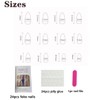 Pack of 24 Oval Nails for Sticking, Press On Nails,