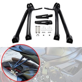 MOFANS Rear Passenger Footpegs Bracket Fit for Suzuki Gsx-R Gsxr 600 750 Gsxr600 Gsxr750 2006 2007 Black