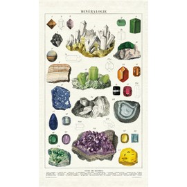 Cavallini & Co. Mineralogy Vintage Cotton Tea Towel (TT/MIN)