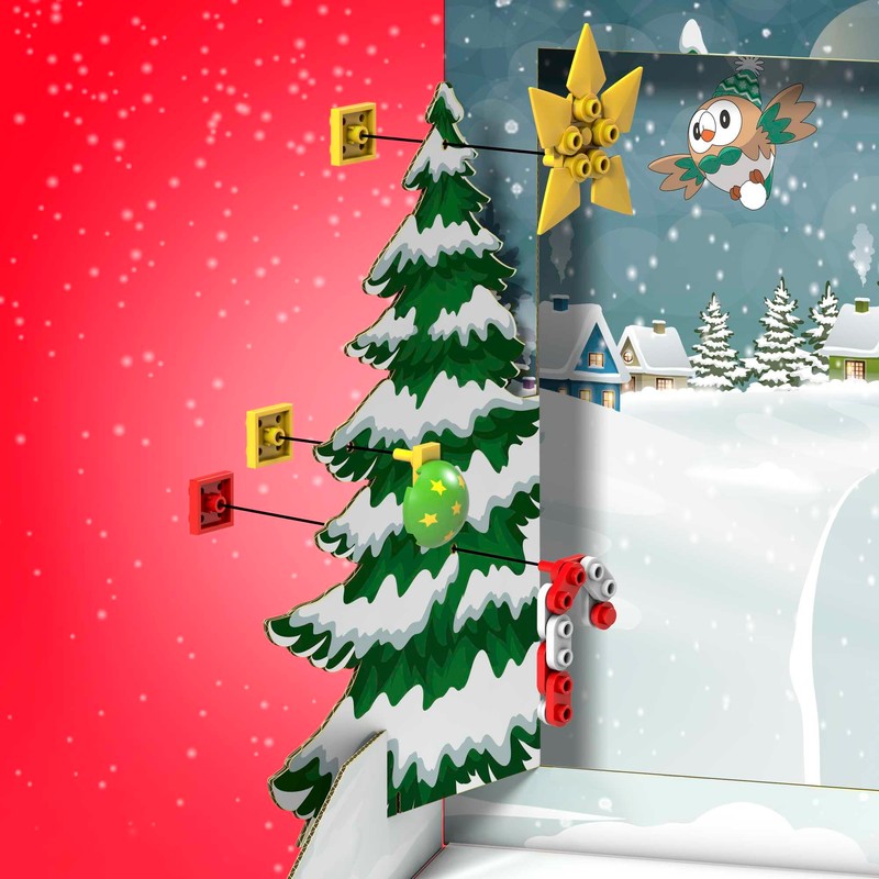 MEGA Pokémon Building Toys Set, Holiday Calendar with 202 Pieces,