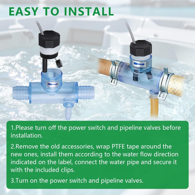 WENGART 2560-040 Tub Flow Switch Replacement for Sundance Spas &