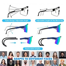 P-V Polarized Sports Sunglasses For Men Women Cycling Lightweight Glasses UV400 Protection for Driving Fishing Running (C05)