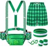 St Patricks Day Accessories Leprechaun Costume Green Fanny Pack with