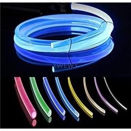 20ft PMMA Plastic Optic Fiber Side Glow Cable for LED Light Source (0.12in)