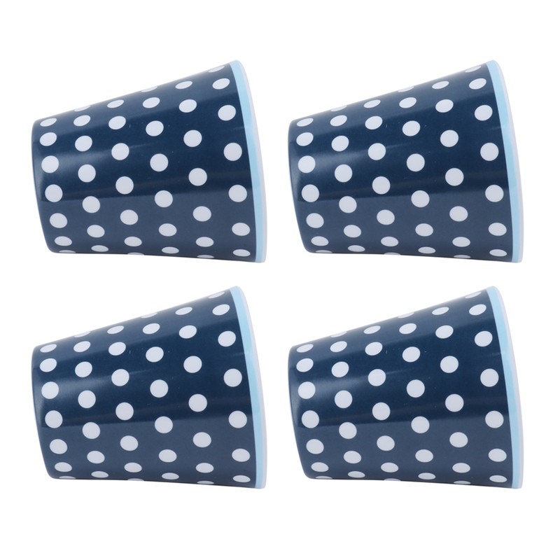 4Pcs/Set Cute Melamine Mug Imitation Porcelain Beverage Cup for Home