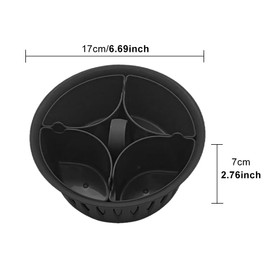 2 in 1 Egg Boiler Egg Holder Poacher Insert Compatible with Thermomix TM5 TM6 TM31 Food Processor Accessories for 4 Poached Eggs and 6 Boiled Eggs, Covers Daily Breakfast Supplies