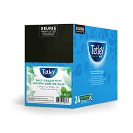 Tetley Pure Peppermint Tea K-Cup Pods, 24 Count For Keurig Coffee Makers