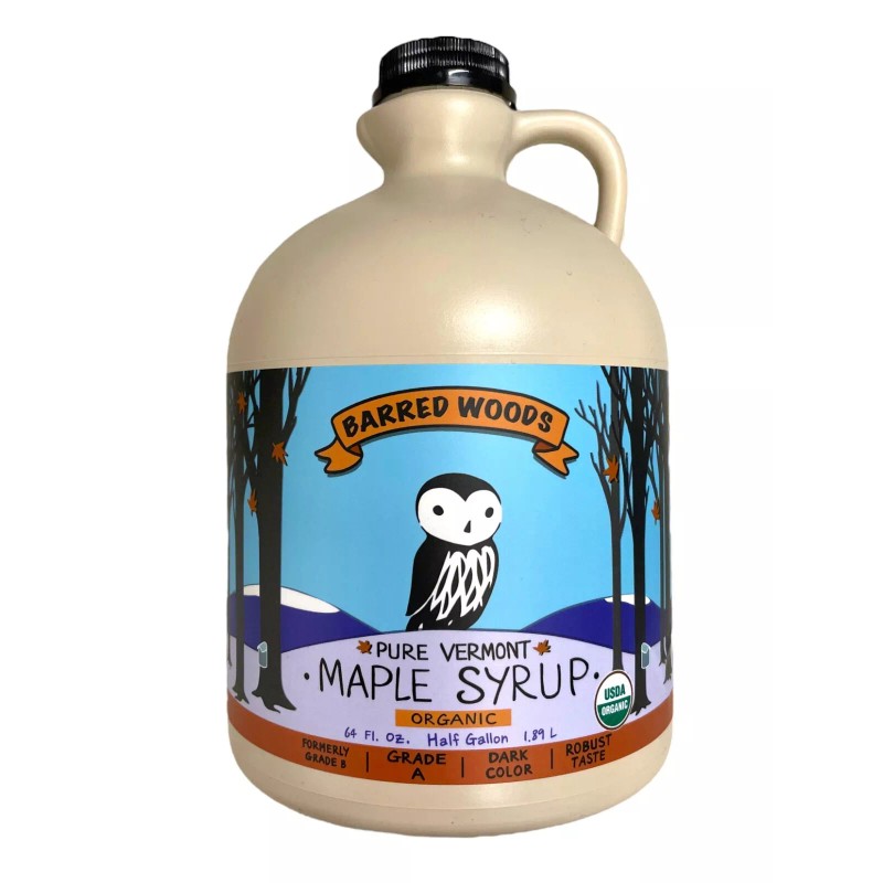 Barred Woods Maple Real Maple Syrup - 1/2 Gallon 100%