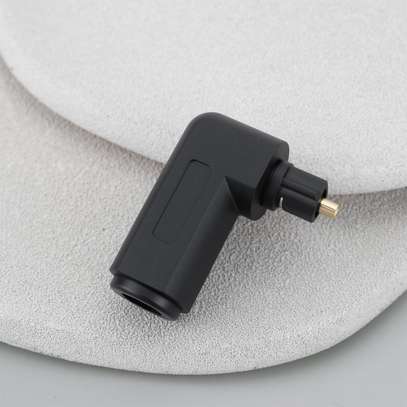eMagTech 2pcs TosLink Optical Audio Adapter Angled 90 Degree Optical