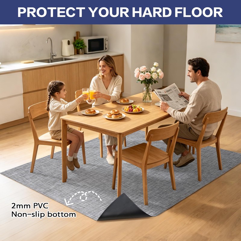 Vinyl Floor Mat Waterproof Area Mat Non Slip PVC Vinyl