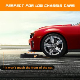 2 Pack Car Ramp, Car Ramp for Oil Change, Lift and Vehicle Maintenance, Heavy Duty Tire Ramps for Low Chassis Cars and Support Jack, 17''x9.25''x3.15''