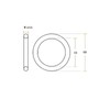 Boxonly 50 PCS O Rings Nitrile Rubber Round O-Rings Seal