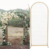 CNCEST Gold Mesh Wall Stand Arch Backdrop Iron Wedding Event