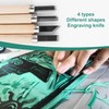 Rubber Stamp Carving Blocks Lino Print Plate Set of 9