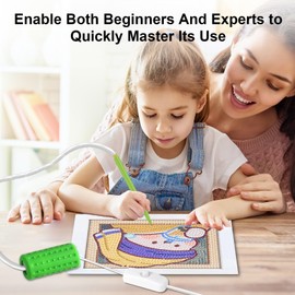 Diamond Painting Accessories Pen,Painter Vacuum Diamond Art Pen,Diamond Art Kits for Adults,Electric Diamond Art Pens Tools with Storage Tray