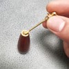スプーンキット付きスナッフボトル ポータブル ユニーク 木製スナッフネックレス 容器 バイアルペンダント キーチェーン 動物スタイル 彫刻 クラフト