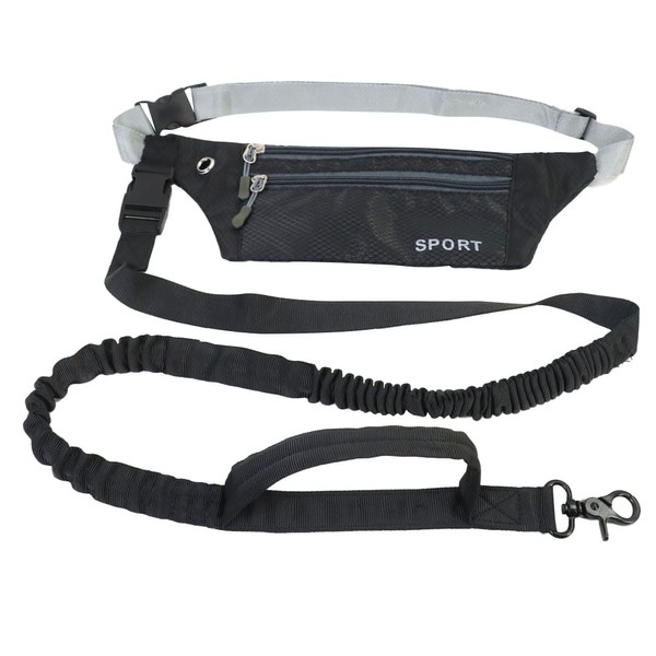 FDEETY Belt for Dogs Hands-Free Lead with Belt Bag Hands-Free