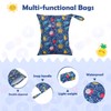 ALVABABY Wet Dry Bags Waterproof 3pcs Two Pockets Travel Storage