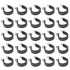 25Pcs 6mm Rubber Cushioned Cable Clamps 304 Stainless Steel Hose