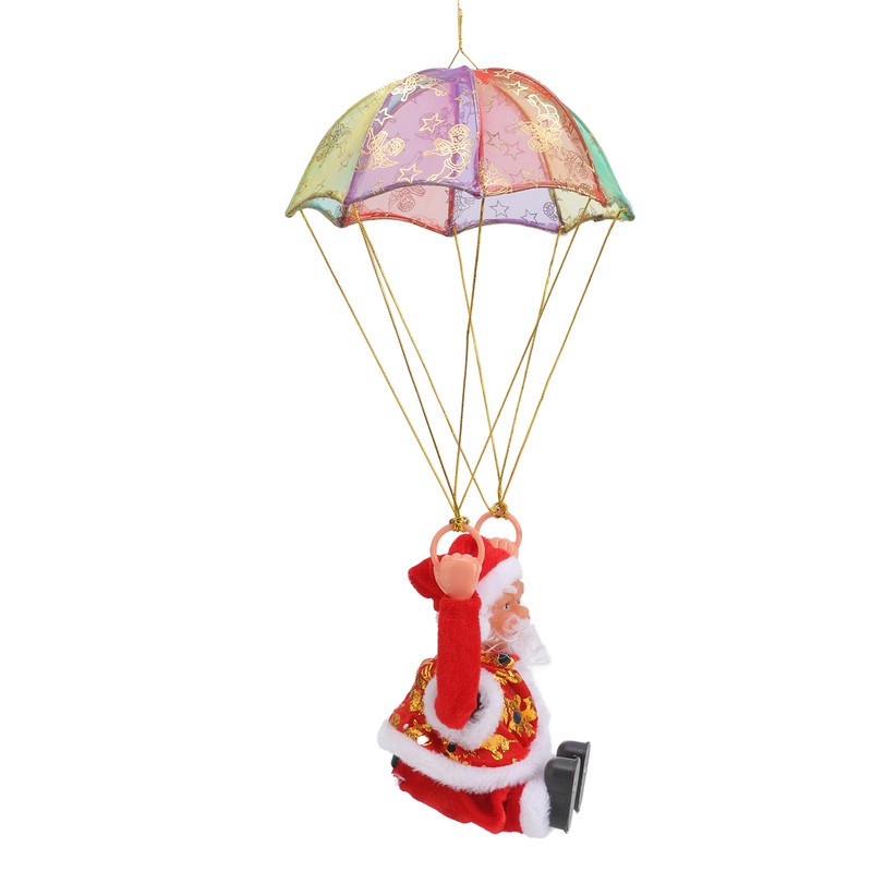 Parachute Christmas Ornaments Lovely Shape Safe Eco Friendly Fleece PC