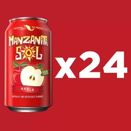Manzanita Sol Soda Apple 12 fl. oz., 24 pk. - FREE SHIPPING