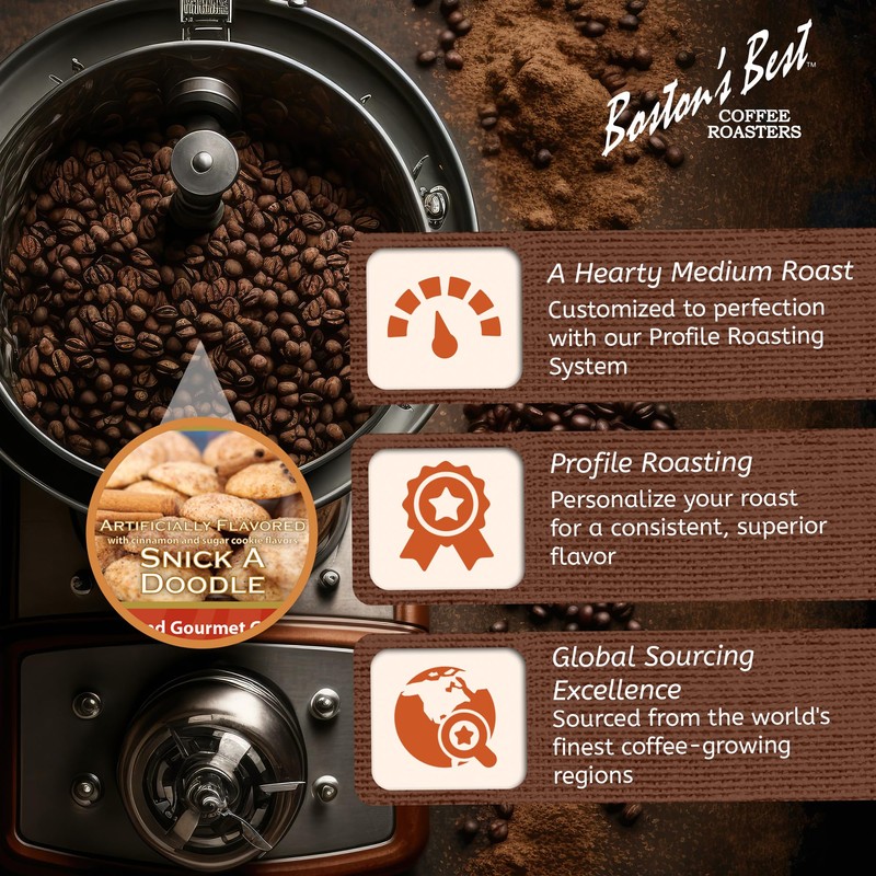 Boston’s Best Coffee - Snick A Doodle Flavored Delicious Gourmet