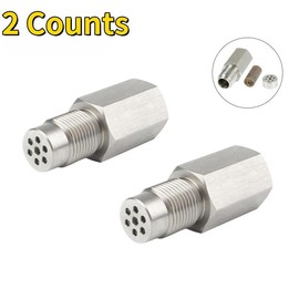 M18*1.5 Stainless Steel Oxygen Sensor Extension Connector, 2 Counts Exhaust Gas Oxygen 02 Sensor, Car Fix Check Engine Repair Tool, Parts, Industrial Men Gifts, Pipe