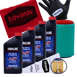 Edwards Oil Change Kit fits 2000-2012 Yamaha Big Bear ATV with Air Filter