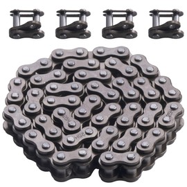 JINGKE Cadena de arranque 25H 62 eslabones con enlace maestro para 50cc 70cc 90cc 110cc Coolster 125cc Electric Start Taotao SunL Peace JCL Baja Kazuma Falcon ATV Go Kart Go-Karts Quad