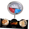 Kisangel 3pcs BBQ Temperature Gauge Dual-Scale Dial Thermometer for Grilling