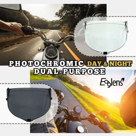 Eaglens.54 Motorcycle Full Face Helmet shield replacement visor lens - Photochromic AGV Pista,GP RR, CORSA R Clear to gray